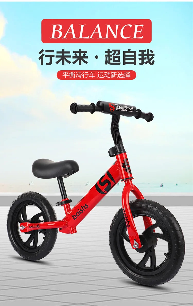 LazyChild Children's Balance Bike Non-pedal Bicycle  2 To 6 Years Old Scooter For Children 12 Inch Sliding Balance Scooter