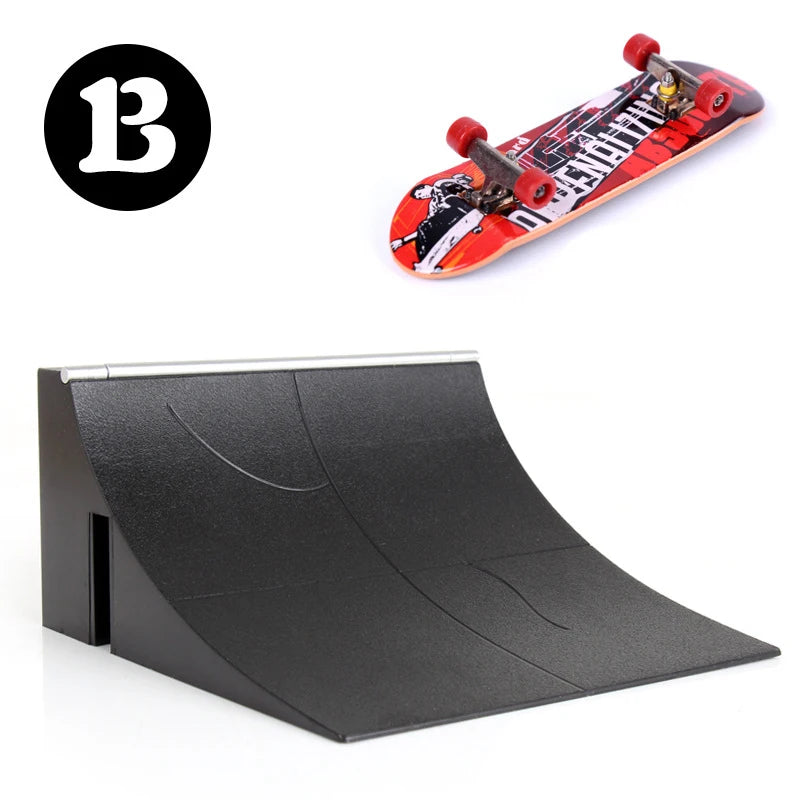 Children Finger Skateboards Skate Toy Skate Park Ramp Set Tech Practice Deck Funny Interior Extreme Sport Fingers Training Toys