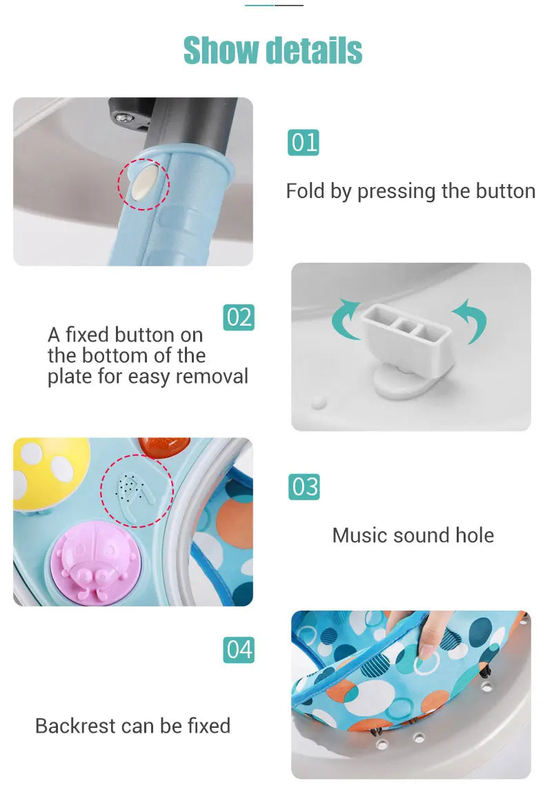 LazyChild Baby Walker Walkers for kids With Wheels Andador Car Toddler Walker for Kids Learning Baby Wallker Music Balance