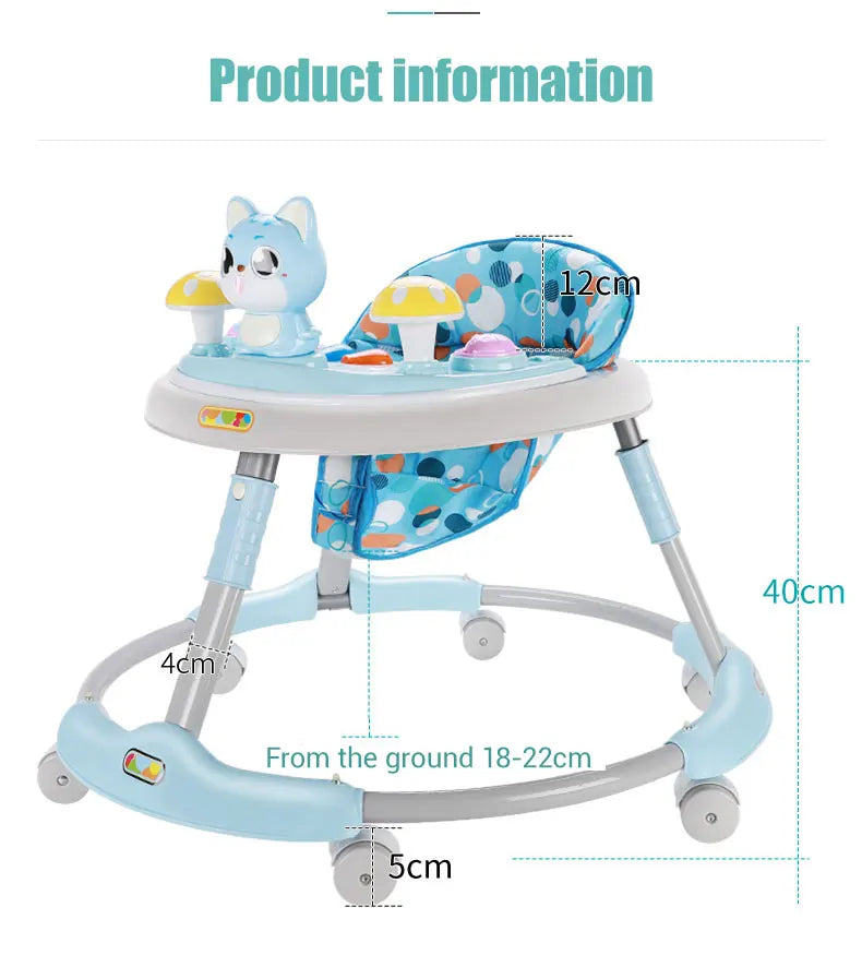 LazyChild Baby Walker Walkers for kids With Wheels Andador Car Toddler Walker for Kids Learning Baby Wallker Music Balance