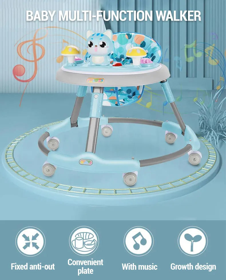 LazyChild Baby Walker Walkers for kids With Wheels Andador Car Toddler Walker for Kids Learning Baby Wallker Music Balance