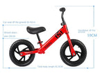LazyChild Children's Balance Bike Non-pedal Bicycle  2 To 6 Years Old Scooter For Children 12 Inch Sliding Balance Scooter