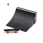 Finger Skateboard Skatepark Mini Ramp Skateboarding with Metal Wheels Finger Teck Toys for Finger Sport Game