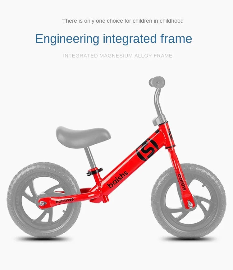 LazyChild Children's Balance Bike Non-pedal Bicycle  2 To 6 Years Old Scooter For Children 12 Inch Sliding Balance Scooter