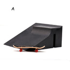 Finger Skateboard Skatepark Mini Ramp Skateboarding with Metal Wheels Finger Teck Toys for Finger Sport Game