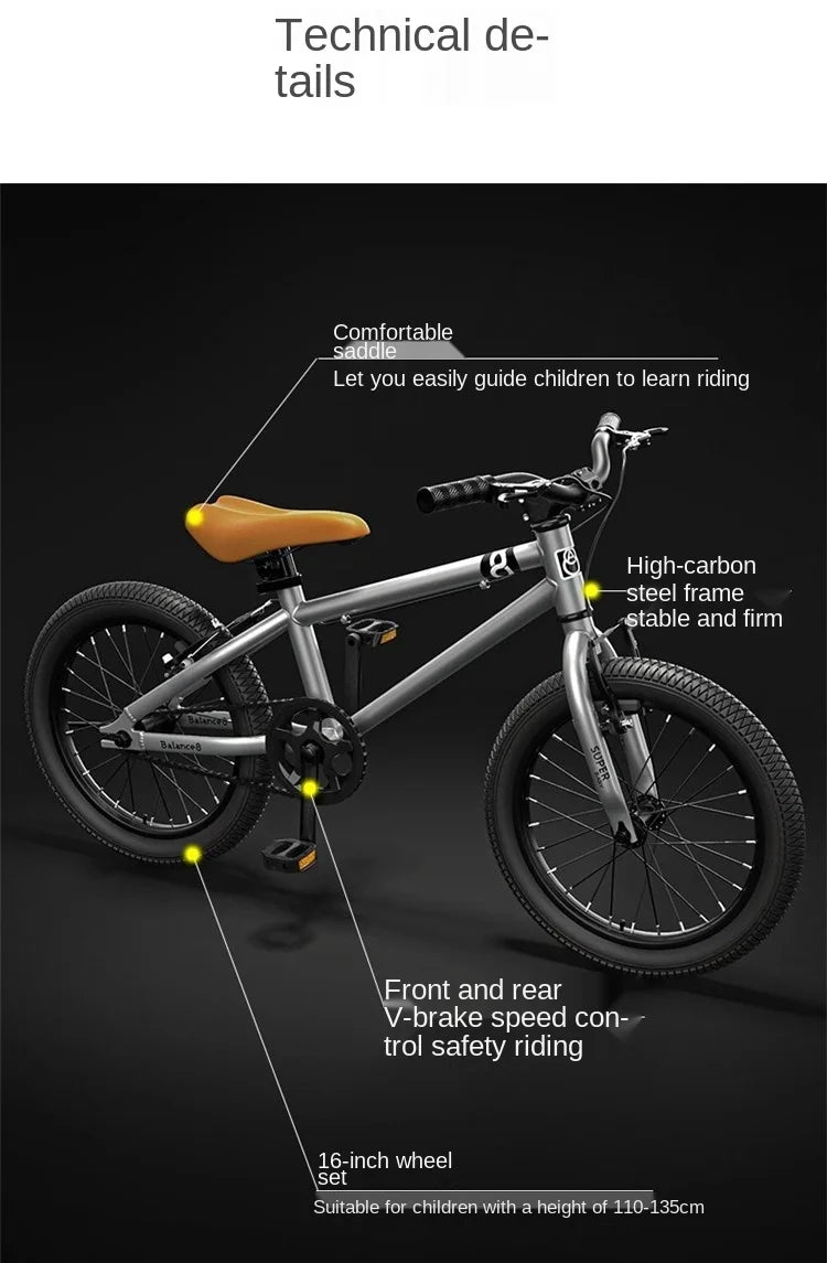 WolFAce16/20 inch children's bicycle 4-15 Years Old Boy Girls Bike Balance bike Nice Gift New Dropshipping
