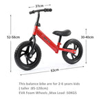 ALWAYSME Child Balance Bike For Ages 24-72 Months