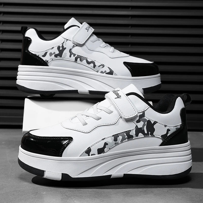 Roller Skate Shoes Kids Snickers With Wheels Children Rollerskates Fashion Outdoor Sports Shoes Girls Boys Gifts For Kids