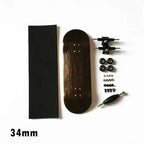 34mm 32mm Maple Wooden Fingerboard Complete Finger Skateboard with Truck and Wheels