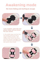 4 Wheels Roller Skate Shoes for Boys Girls Sneakers with Detachable Wheels Sport Shoe for Kids Removable Pulley Skate Skating