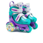Children Skates High Elastic PU Double-row Roller Skates For Age 2-8 Kids Skating Shoes Adjustable Size