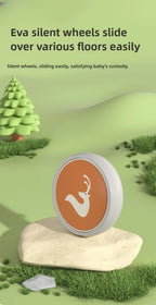 Four Wheels Children Balance Bike with Music Lights Infant Baby Walker Toddler First Bicycle Ride on Toy Gifts for Kids Aged 1-3