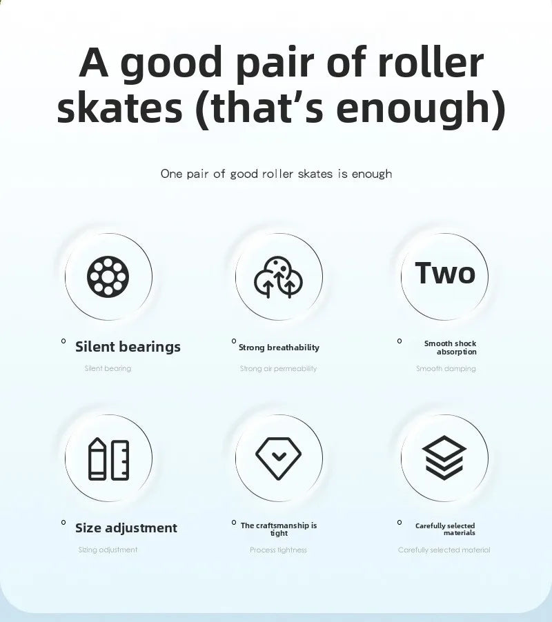 Children's Roller Skates2-12Beginner's Colorful Four-Wheel Flashing Roller Skates for Boys and Girls