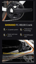 SAVA Dream Maker Full Carbon Road Bike Electronic Shift SHIMAN0 Ultegra 8170 Di2 24-Speed 7.4kg Race Bike