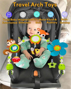 Baby Stroller Arch Mobile Adjustable Musical Cirb Mobile Toys  Versatile Activity Toy Bar for Baby Bouncer Infant Car Seat Toys