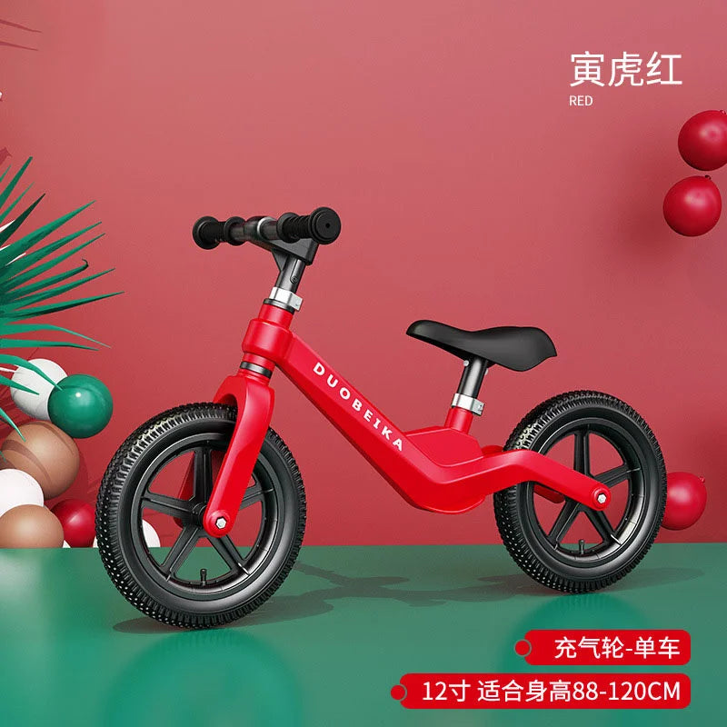 Outdoor Children's Balance Bike Toys Without Foot Pedal Baby Sports Training Walker Bicycle Inflatable Tires Best Gift for Kids