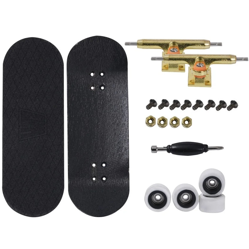 Finger Deck 32mm/34mm Professional Fingerboard Wood Mini Skateboard Complete Set For Tricks Flipping Grinding Collectible Toy