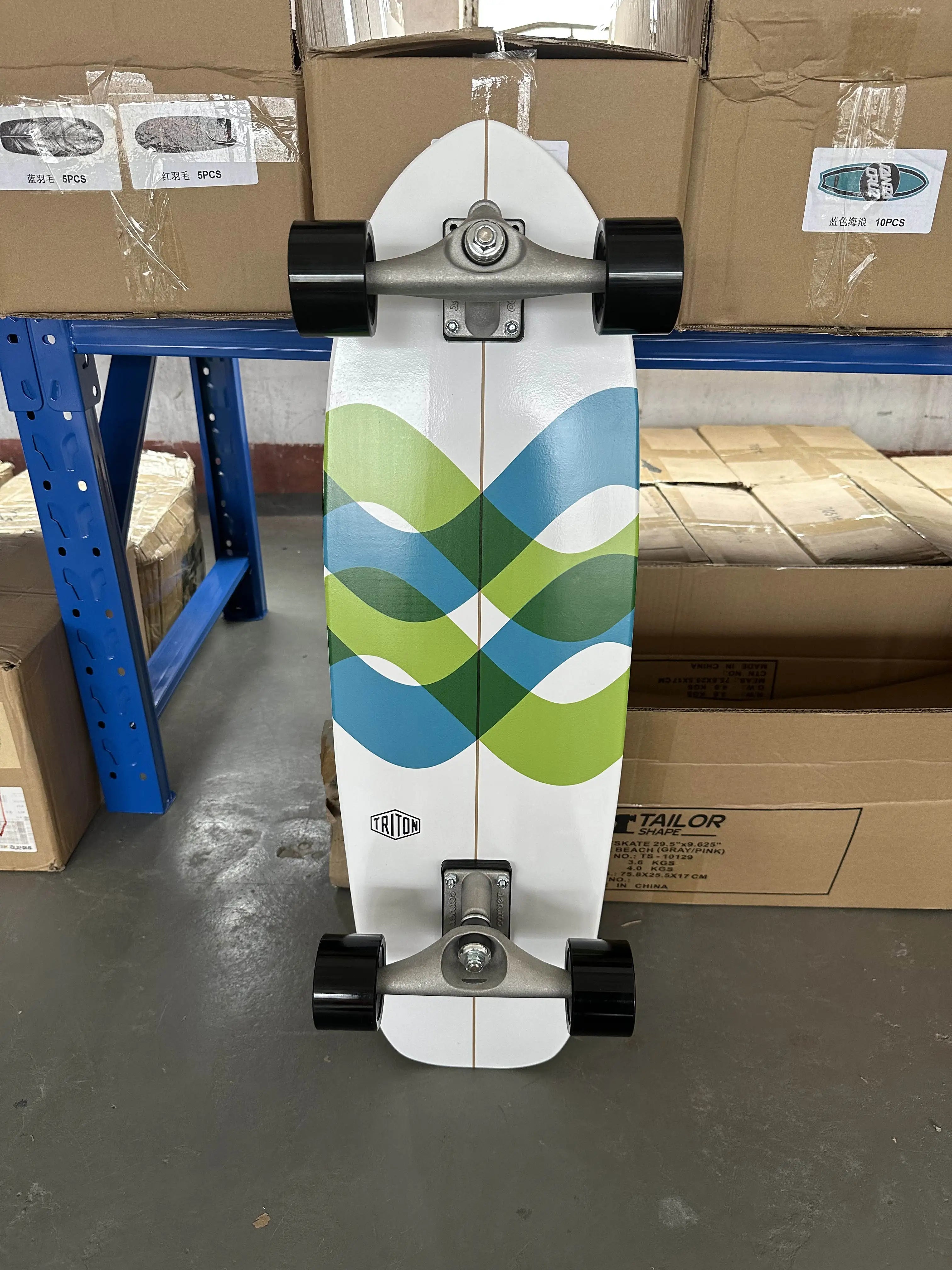 Surf Land Skateboard CX4 CX7 Maple Single Kick Carving Cruiser Skate Board Longboard Pumping Cool Side Sport Street Outdo