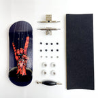 34mm Fingerboard Set Professional Wooden Deck Single Axle Truck CNC Wheels Complete Mini Finger Skateboard