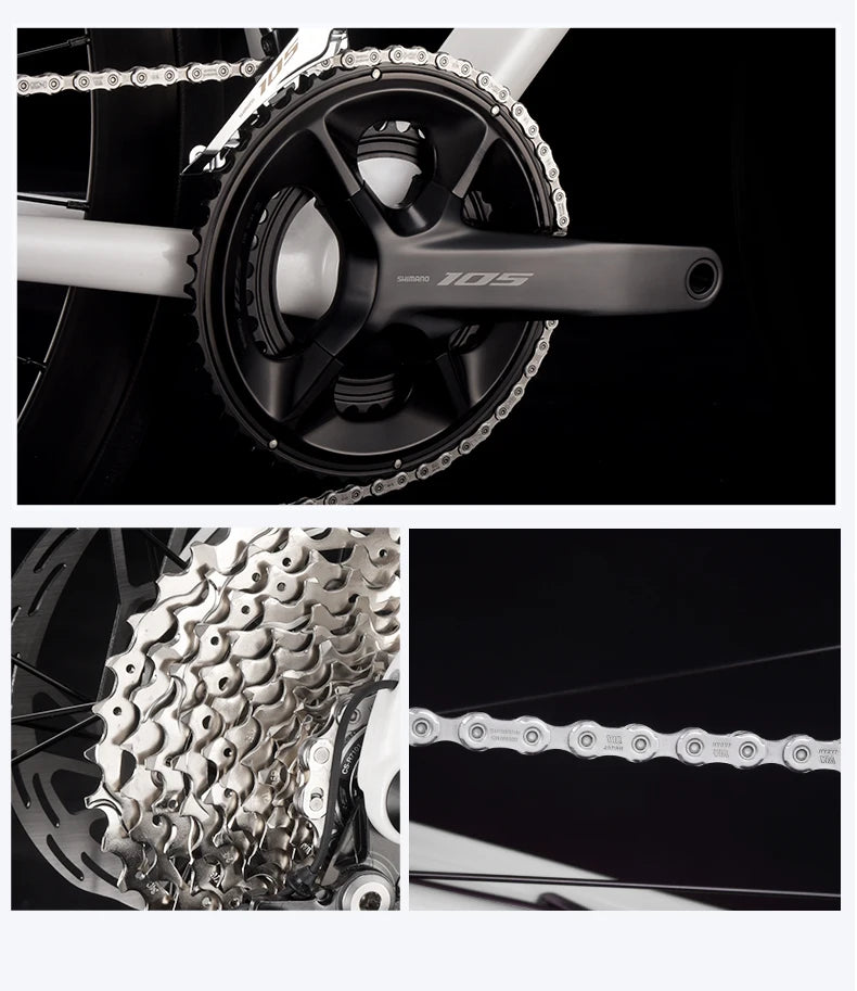 SAVA HAWKEYE Carbon Road Bike with SHIMAN0 105 7120 Kit T800 Carbon Road Bike Race Bike Aluminum Wheels