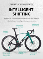 SAVA SLR7 High-End Full Carbon Fiber Road Bike with SHIMAN0 7170 DI2 Kit Competition-Class Road Bike Race Bike