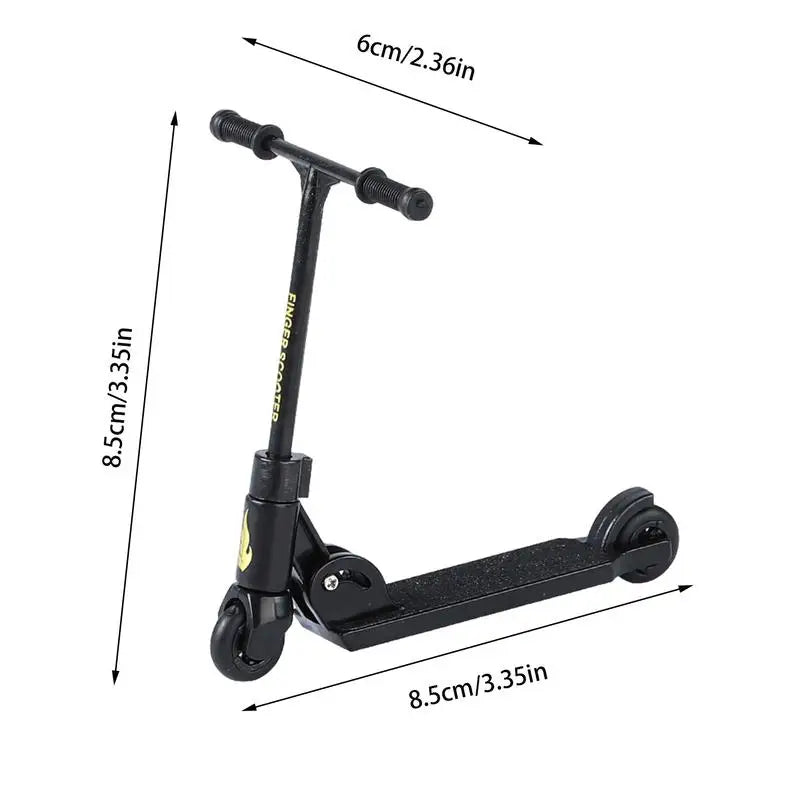 Professional Finger Skateboard Kit Mini Foldable Scooter Toy for Kids & Adults Stunt Tricks Training Set Cool Birthday Gift