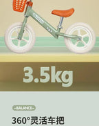 Children's Balance Bike Without Pedals 2-6 Years Old 3 Children's Bicycle  Walker Yo-yo Scooter
