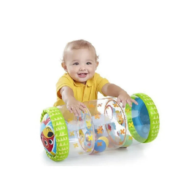 Baby Crawling Roller Inflatable Toy With Bell Learning To Walk Walker Activity Early Education Toy