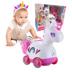 Unicorn Musical Light up Infant Toy for Baby Girls 3-18 Months Tummy Time Crawling Learning Activity  Perfect 1st Birthday Gift