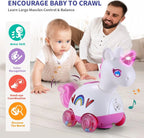 Unicorn Musical Light up Infant Toy for Baby Girls 3-18 Months Tummy Time Crawling Learning Activity  Perfect 1st Birthday Gift