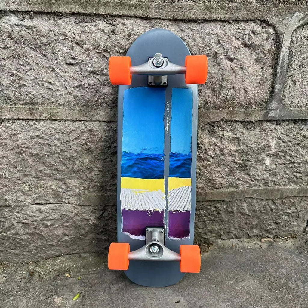 Surf Land Skateboard CX4 CX7 Maple Single Kick Carving Cruiser Skate Board Longboard Pumping Cool Side Sport Street Outdo