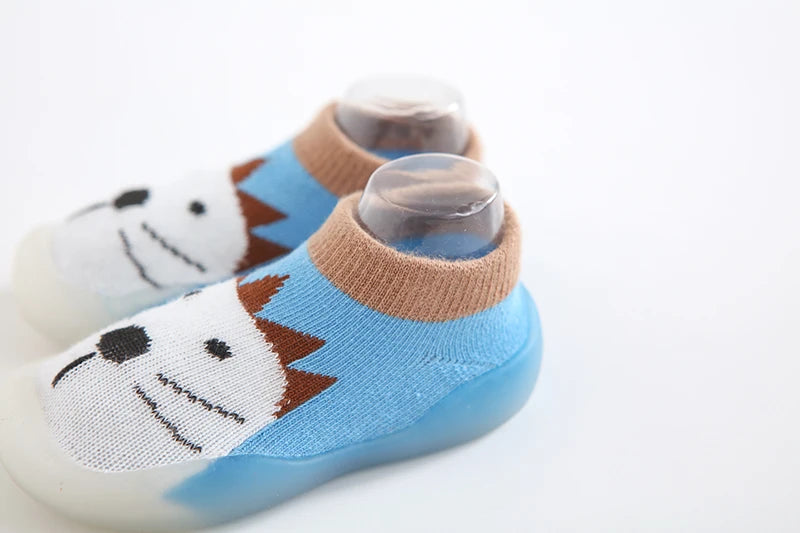 1 Pair Baby Shoes Spring Autumn Cotton Anti-Slip First Shoes Baby Toddler Shoes Cartoon First Walker Kids Soft Rubber Sole Shoe