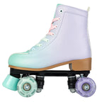 size 32 -41 Leather Double Row Roller Skates Inline Skate Shoes 4 Wheels Sneakers Women Men Adults Outdoor Sports Ice Skating