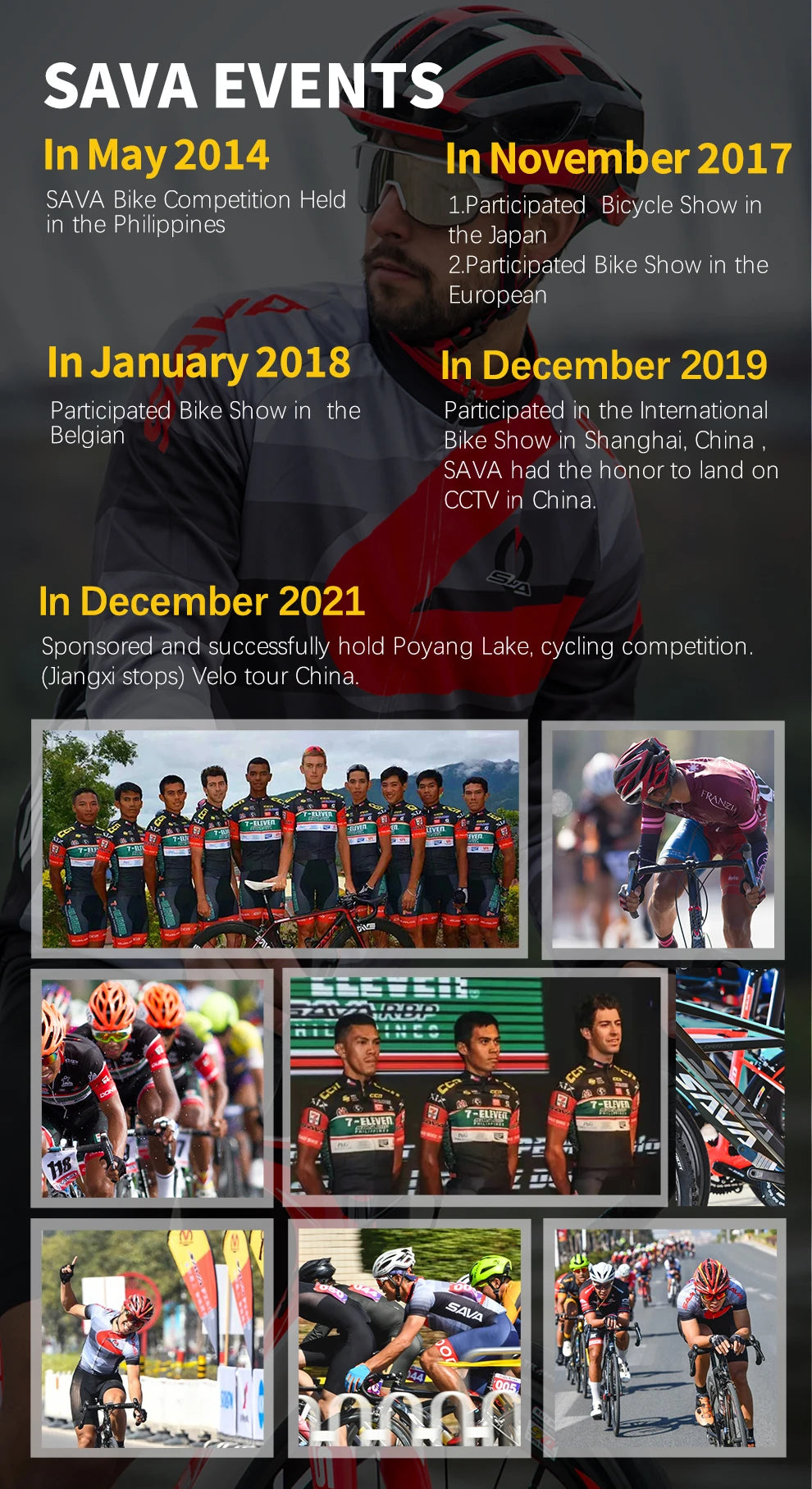 SAVA Full Carbon Fiber Road Bike Road Race-Specific Competition Bike CE+UCI International Certification