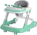 3 in 1 Foldable Baby Walker Anti Tip Toddler Push Walker with Removable Feeding Tray No Battery Anti O Leg