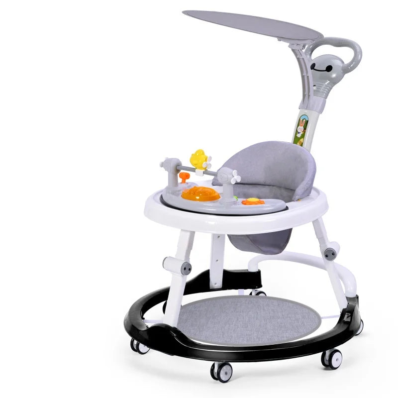 Walker with Music Anti O-shaped Legs Multifunctional Anti Fall and Anti Roll Suitable for Both Male and Female Infants