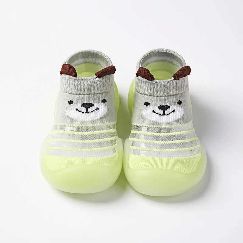 1 Pair Baby Shoes Spring Autumn Cotton Anti-Slip First Shoes Baby Toddler Shoes Cartoon First Walker Kids Soft Rubber Sole Shoe