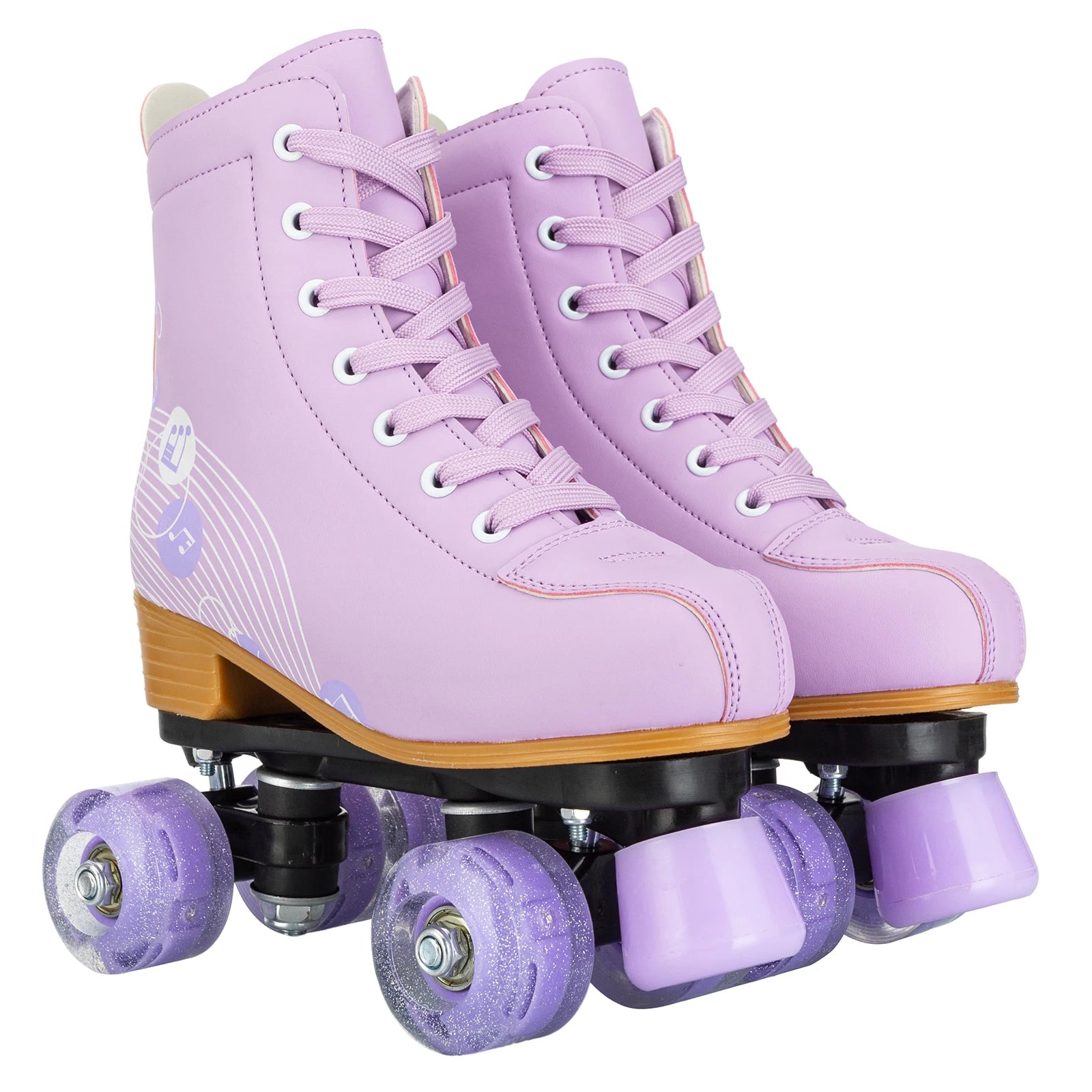Pink Purple Blue Women Double Row Roller Skates Leather Breathable 4 wheel Sliding Skating Rollers sneakers size 31 32 33 34 35