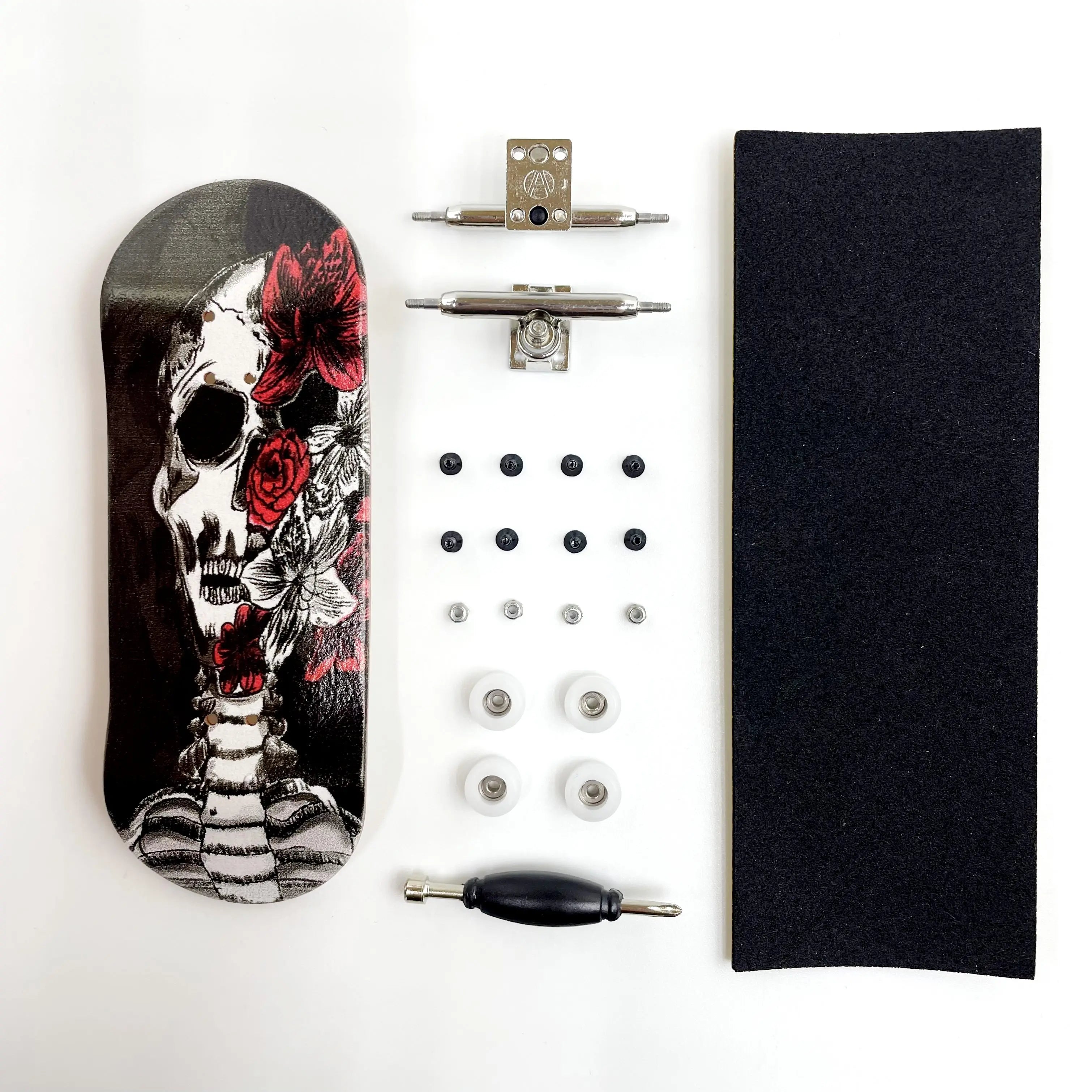 34mm Fingerboard Set Professional Wooden Deck Single Axle Truck CNC Wheels Complete Mini Finger Skateboard