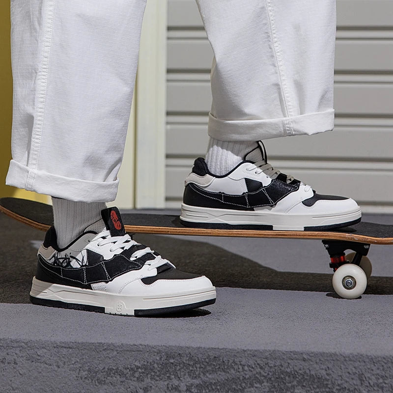 Xtep STEP-1 Skateboarding Shoes For Men 2024 Autumn Street Style Skate Shoes Durability  Comfortable Sneakers 976319310043