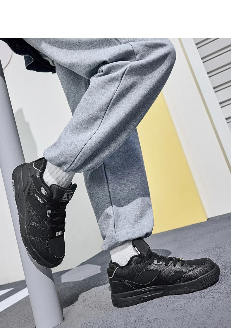 Xtep Yi Xing Cotton Shoes For Men 2024 Winter Shoes Rebound Soft Leisure Durability Support Skateboard Shoes 876419370007