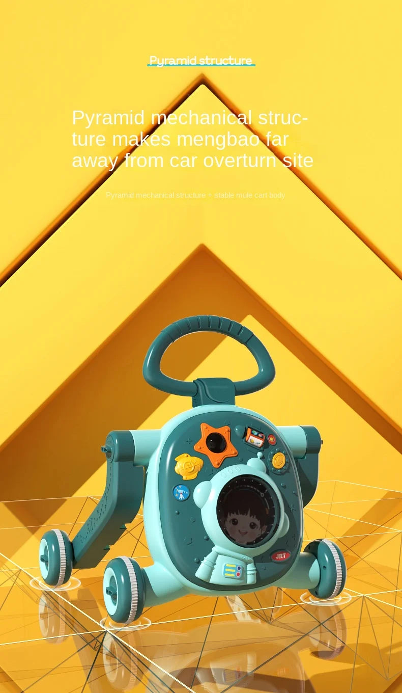 LazyChild Baby Walker Three-In-One Multi-Function Adjustable Children's Stroller Children's Walker Baby Walker DropShipping