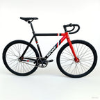 Fixed Gear Bike GRAY TEAM Fixie Bicycle Aluminum Alloy Material Frame With 40mm Rim Height Wheels