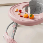 7-speed Adjustable Music Multifunctional Anti Rollover Foldable Walker for Babies Aged 6-18 Months Regular Wheel Plate Style