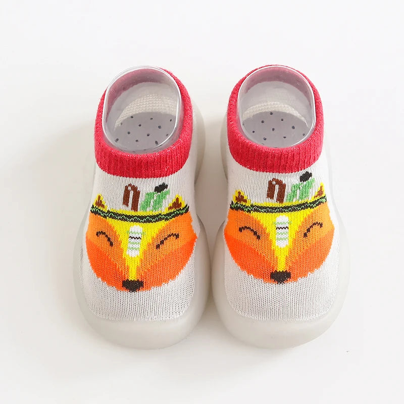 1 Pair Baby Shoes Spring Autumn Cotton Anti-Slip First Shoes Baby Toddler Shoes Cartoon First Walker Kids Soft Rubber Sole Shoe