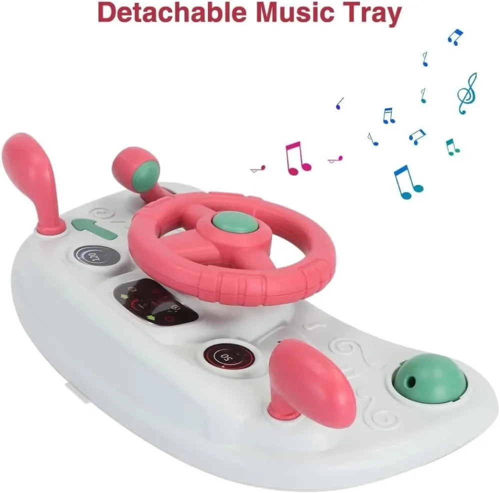 3 in 1 Foldable Baby Walker Anti Tip Toddler Push Walker with Removable Feeding Tray No Battery Anti O Leg