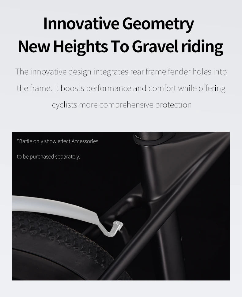 SAVA SF6 Carbon Fiber Gravel Road Bike All Terrain Suitable Off-Road Flat Handlebar Road Bicycle Oil Disc Bicycle Race Bike