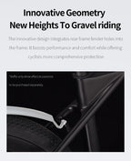 SAVA SF6 Carbon Fiber Gravel Road Bike All Terrain Suitable Off-Road Flat Handlebar Road Bicycle Oil Disc Bicycle Race Bike