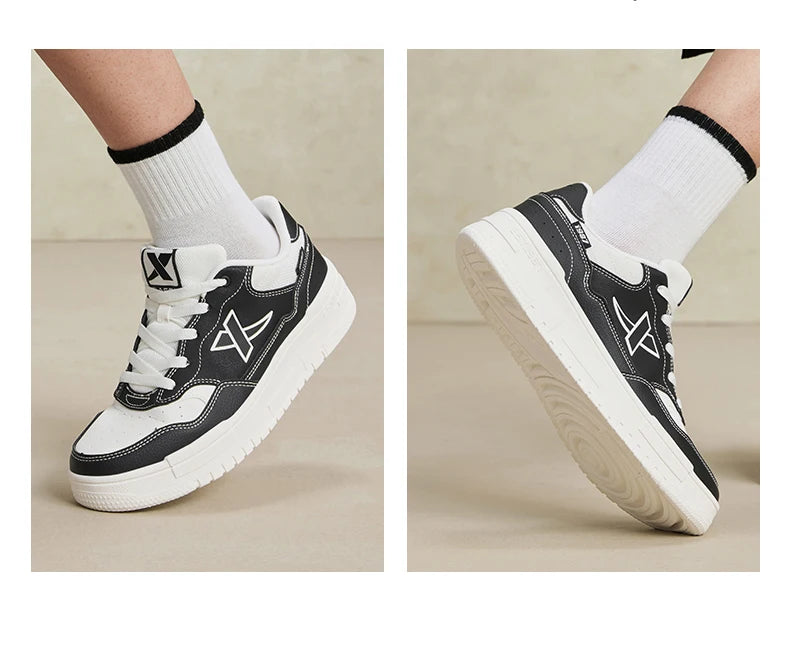 Xtep Skateboarding Shoes For Women 2024 Summer Trekking Women's Skate Shoes Breathable Outdoor Support Sneakers 876318310030