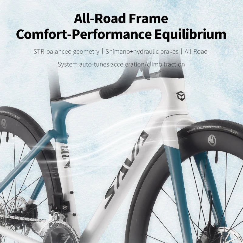 SAVA HAWKEYE Carbon Road Bike with SHIMAN0 105 7120 Kit T800 Carbon Road Bike Race Bike Aluminum Wheels